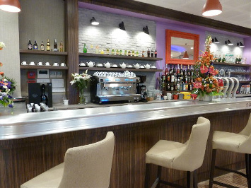 vue du bar du bistrot 2 Pauline à Chemillé